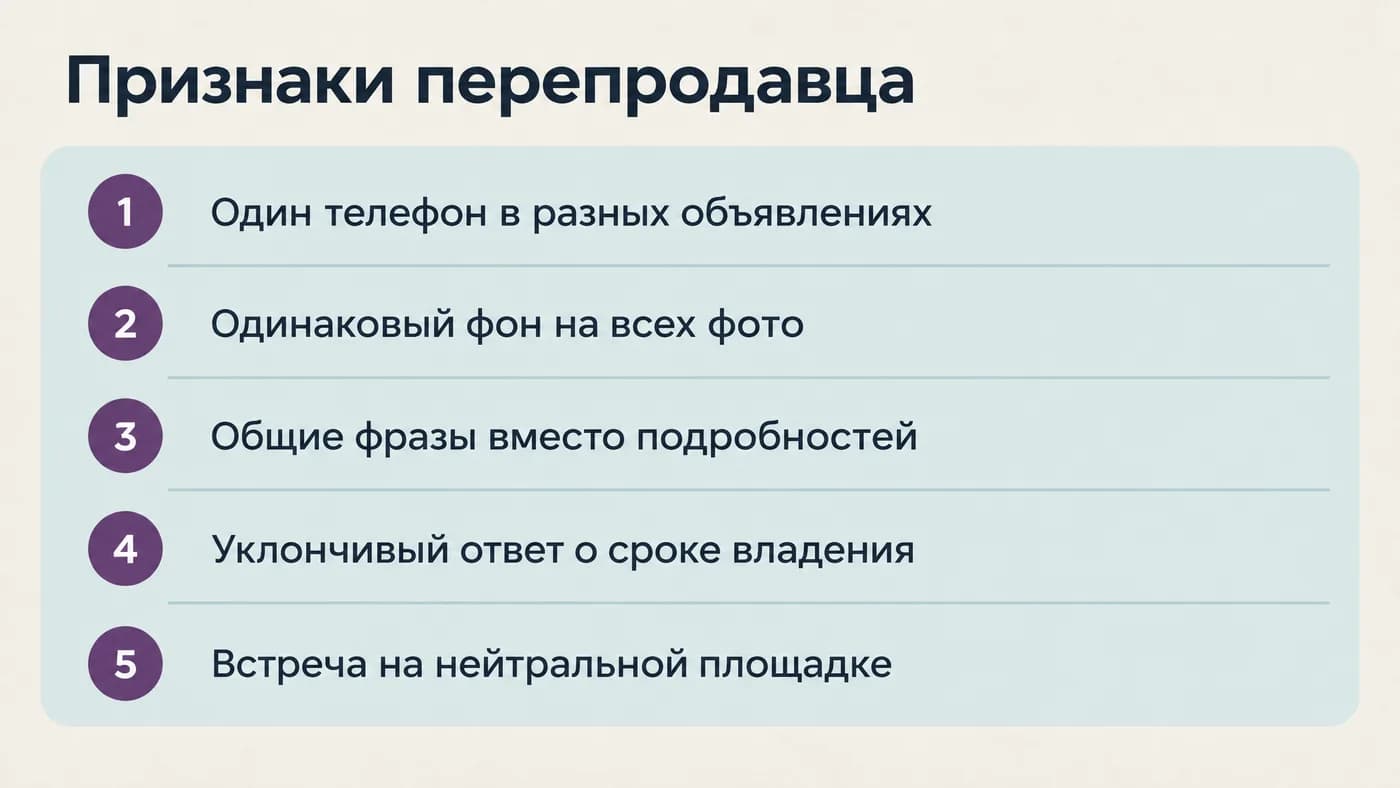 Пять признаков перекупа в объявлении и переписке